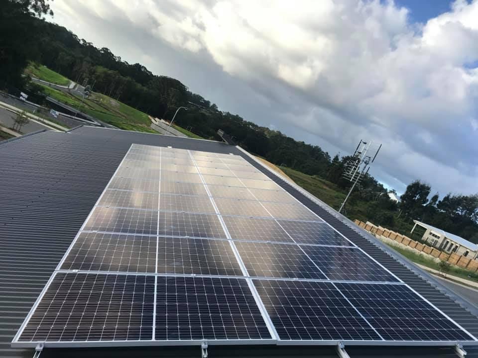 Solar Panels Installed on Roof